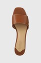 Шкіряні шльопанці Lauren Ralph Lauren Fay коричневий 802925259003.270