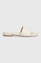 Lauren Ralph Lauren bőr papucs Alegra 802935537001.100 fehér SS24