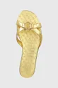 χρυσαφί Δερμάτινες παντόφλες Lauren Ralph Lauren Emmy