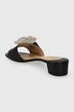 Obuv Kožené šľapky Lauren Ralph Lauren Fay 802935554001.001 čierna