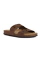 Δερμάτινες παντόφλες Geox D BRIONIA D35LSL.00032.C6009 καφέ SS25