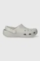 Šľapky Crocs Classic Glitter Clog strieborná