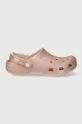Šľapky Crocs Classic Glitter Clog ružová
