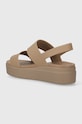 Încălțăminte Crocs papuci Brooklyn Low Wedge 206453.2EL bej