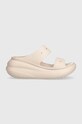 Παντόφλες Crocs Classic Crush Sandal Classic Crush Sandal πλατφόρμα ροζ 207670.6UR