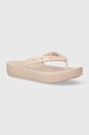 Crocs slapi Classic Platform Flip sintetic roz 207714.6UR