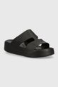 Παντόφλες Crocs Gataway Platform H - Strap ίσια πλατφόρμα μαύρο 209409.001