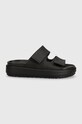 Crocs klapki Brooklyn Luxe Sandal 209586.060 czarny SS24