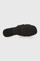 Δερμάτινες παντόφλες Guess CIELLA FLGCIA.LEA19.BLACK μαύρο