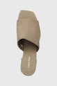 Šlapky Calvin Klein HEEL MULE 45 MONOCQ béžová HW0HW01936