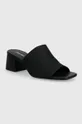 μαύρο Παντόφλες Calvin Klein HEEL MULE 45 MONOCQ Γυναικεία