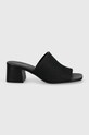 Calvin Klein papuci HEEL MULE 45 MONOCQ HW0HW01936 negru SS24