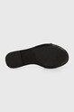 Calvin Klein klapki skórzane FLAT SLIDE RELOCK LTH HW0HW01939 czarny
