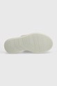Calvin Klein slapi de piele FLATFORM SLIDE LTH HW0HW01943 bej