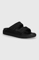 Šľapky Calvin Klein FLAT ADJ SLIDE MONOCQ textilný čierna HW0HW01955