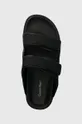 μαύρο Παντόφλες Calvin Klein FLAT ADJ SLIDE MONOCQ