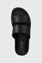 Pantofle Calvin Klein FLAT SLIDE EPI MONO černá HW0HW01957