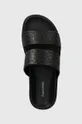 μαύρο Παντόφλες Calvin Klein FLAT SLIDE EPI MONO