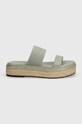 Pantofle Calvin Klein WEDGE SLIDE HE HW0HW01966 šedá SS24