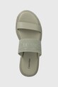 Pantofle Calvin Klein WEDGE SLIDE HE šedá HW0HW01966