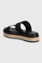 Παντόφλες Calvin Klein WEDGE SLIDE HE Πάνω μέρος: Υφαντικό υλικό, Φυσικό δέρμα Εσωτερικό: Συνθετικό ύφασμα, Φυσικό δέρμα Σόλα: Συνθετικό ύφασμα