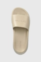 bež Natikači Calvin Klein FLATFORM SLIDE EVA