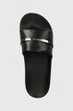 Calvin Klein papucs POOL SLIDE METAL BAR fekete HW0HW01980
