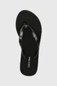 чорний В'єтнамки Calvin Klein FLIP FLOP DEBOSS LOGO MET