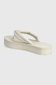 Încălțăminte Calvin Klein slapi FLATFORM FLIP FLOP RELOCK HW0HW02063 bej
