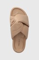 Кожаные шлепанцы Inuikii Soft Crossed бежевый 70104.140.Beige