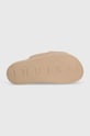 Inuikii klapki skórzane Soft Crossed 70104.140.Beige beżowy