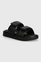 Inuikii klapki Padded Double Band imitacja skóry licowej czarny 70104.125.Black