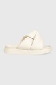 Inuikii klapki skórzane Soft Crossed 70104.140.Cream beżowy SS24
