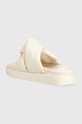 Obuwie Inuikii klapki skórzane Soft Crossed 70104.140.Cream beżowy