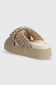 Obuv Šľapky Inuikii Woven Stones Platform 70103.106.Taupe béžová