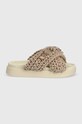 Шлепанцы Inuikii Woven Stones 70104.106.Taupe бежевый SS24