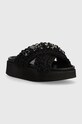 Inuikii papuci Woven Stones Platform platformă negru 70103.106.TrueBlack