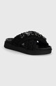 Šľapky Inuikii Woven Stones platforma čierna 70104.106.TrueBlack