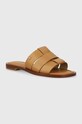 MICHAEL Michael Kors bőr papucs Ryland nappa bőr bézs 40S4RYFS1L.174