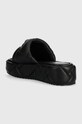 Încălțăminte Kurt Geiger London șlapi de piele Kensington Puff Flatform 2017800109.BLACK negru