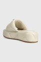 Încălțăminte Kurt Geiger London șlapi de piele Kensington Puff Flatform 2017841109.BONE bej