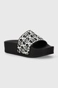 Liu Jo papucs MYKONOS 01 platform fekete BA4129EX00422222