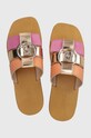 Liu Jo klapki skórzane SABA 08 skóra zamszowa multicolor SA4119PX488S3239