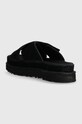 Boty Semišové pantofle UGG Goldenstar Cross Slide 1137910.BLK černá