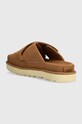 Shoes UGG suede sliders Goldenstar Cross Slide 1137910.CHE brown