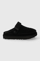 UGG papuci din piele intoarsa Goldenstar Clog negru 1138252.BLK