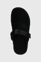 UGG papuci din piele intoarsa Goldenstar Clog negru 1138252.BLK