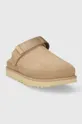 Замшевые тапочки UGG Goldenstar Clog бежевый