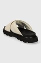 Încălțăminte UGG slapi de piele Capitelle Crossband 1152672.JSM bej