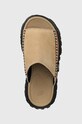 Замшеві шльопанці UGG Venture Daze Slide бежевий 1152680.SNDB